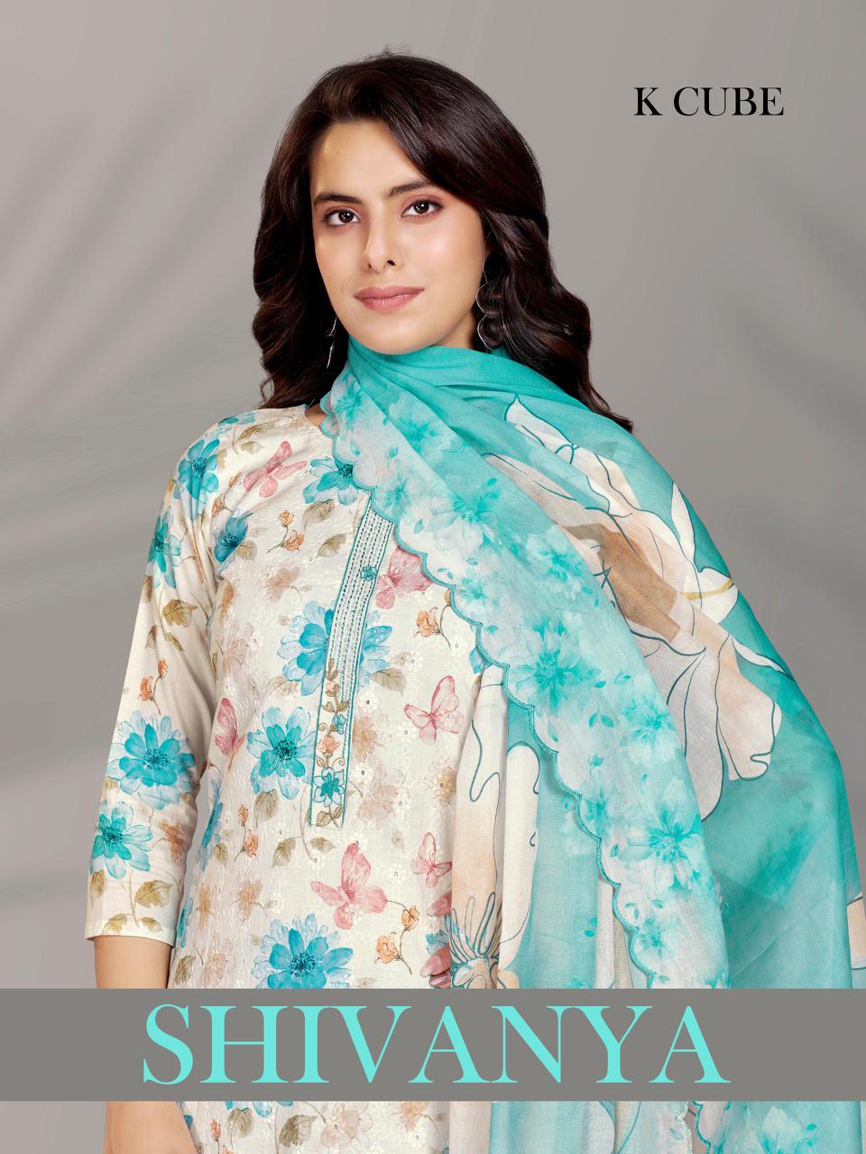 Shivanya 1024 K Cube Cotton Pant Style Suits Manufacturer Ahmedabad