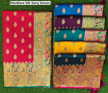 Shivdhara Silk Saroj Sarees Manufacturer Ahmedabad