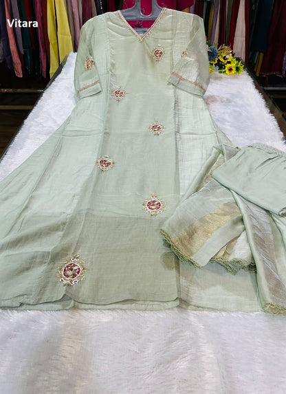 Shivika Vitara Chiffon Readymade Pant Style Suits Supplier India