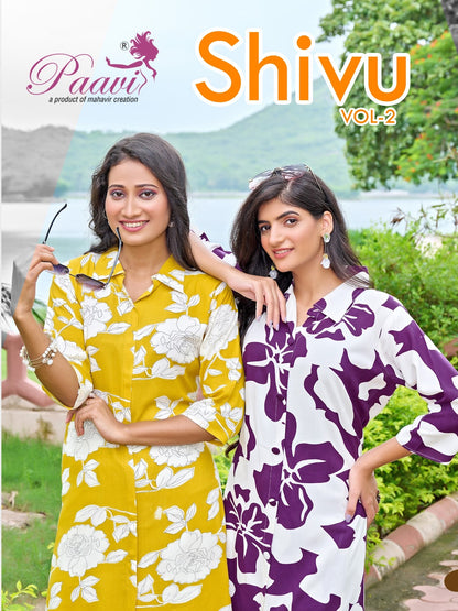 Shivu Vol 2 Paavi Reyon Co Ord Set Supplier Gujarat