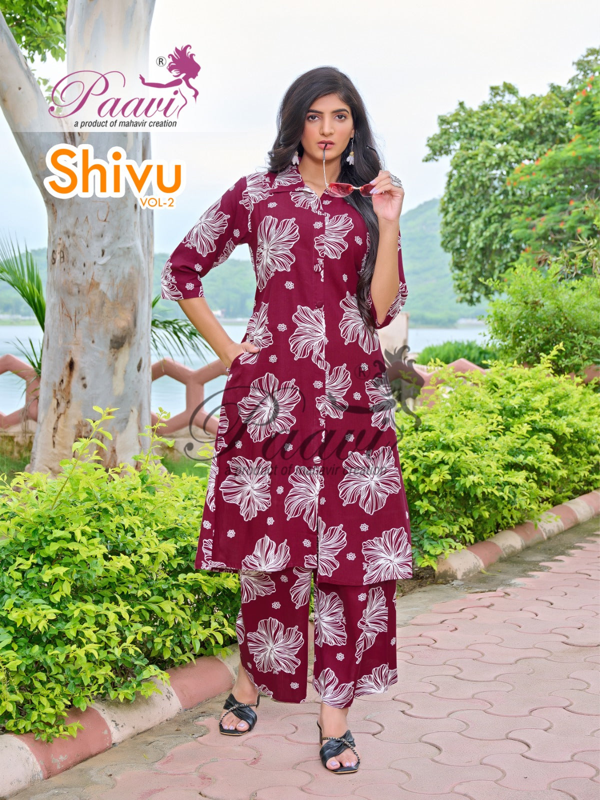 Shivu Vol 2 Paavi Reyon Co Ord Set Supplier Gujarat