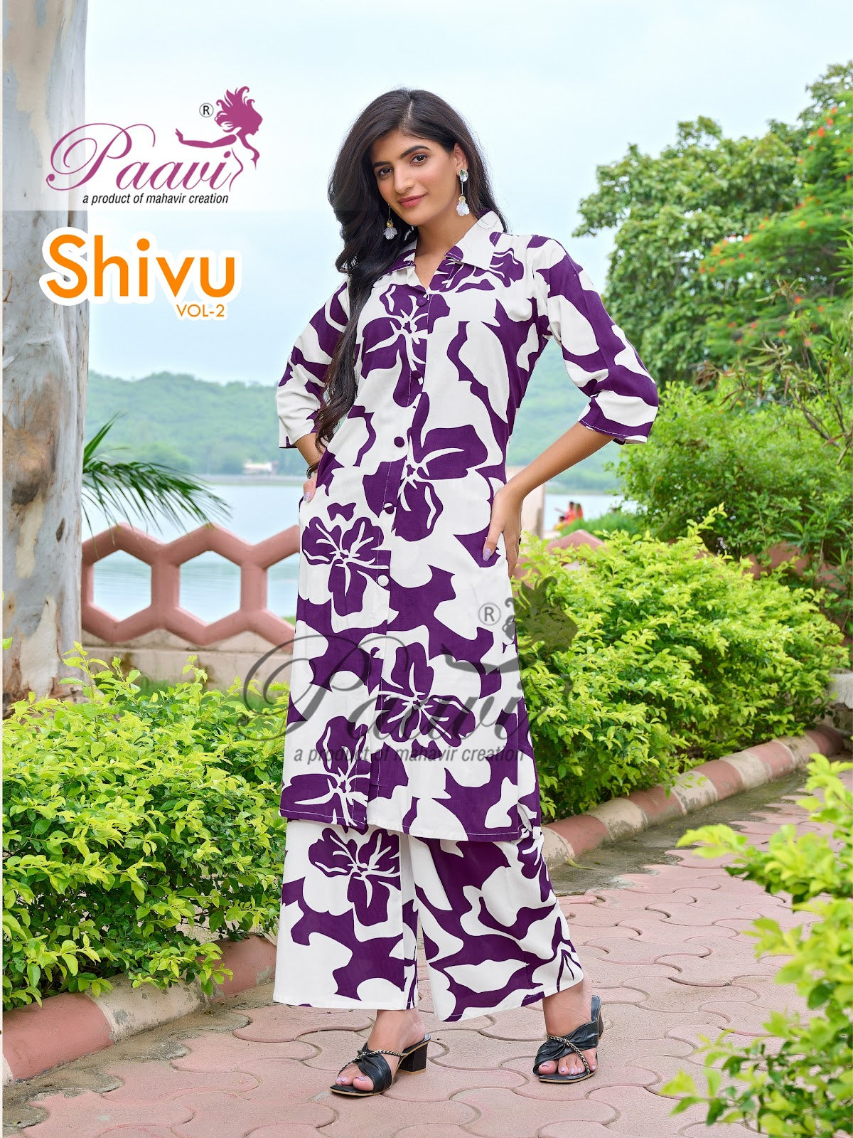 Shivu Vol 2 Paavi Reyon Co Ord Set Supplier Gujarat