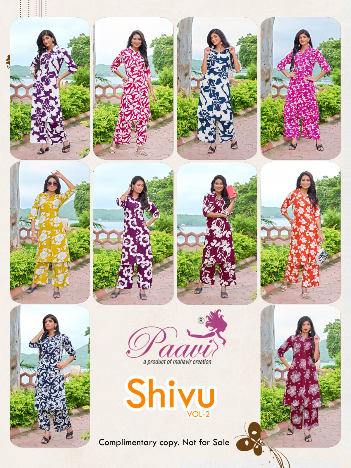Shivu Vol 2 Paavi Reyon Co Ord Set Supplier Gujarat