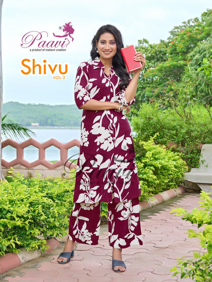 Shivu Vol 2 Paavi Reyon Co Ord Set Supplier Gujarat