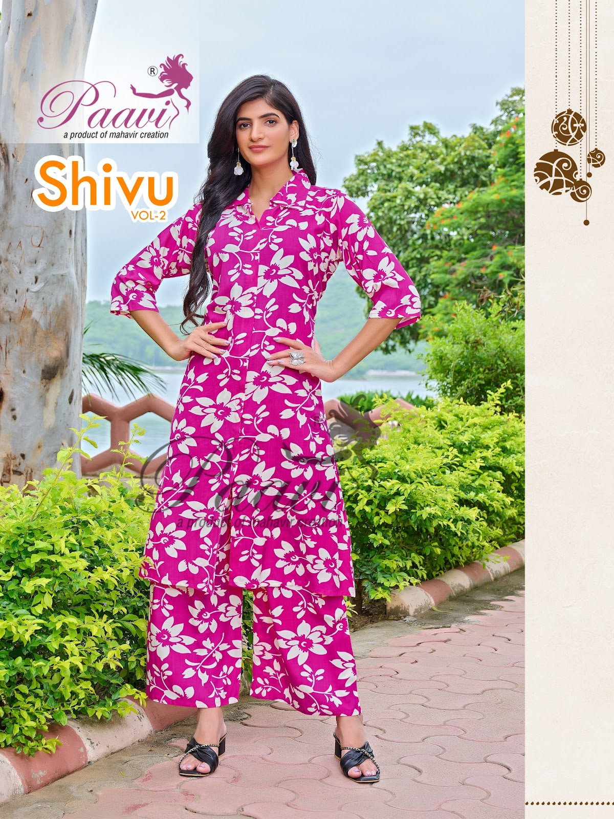 Shivu Vol 2 Paavi Reyon Co Ord Set Supplier Gujarat