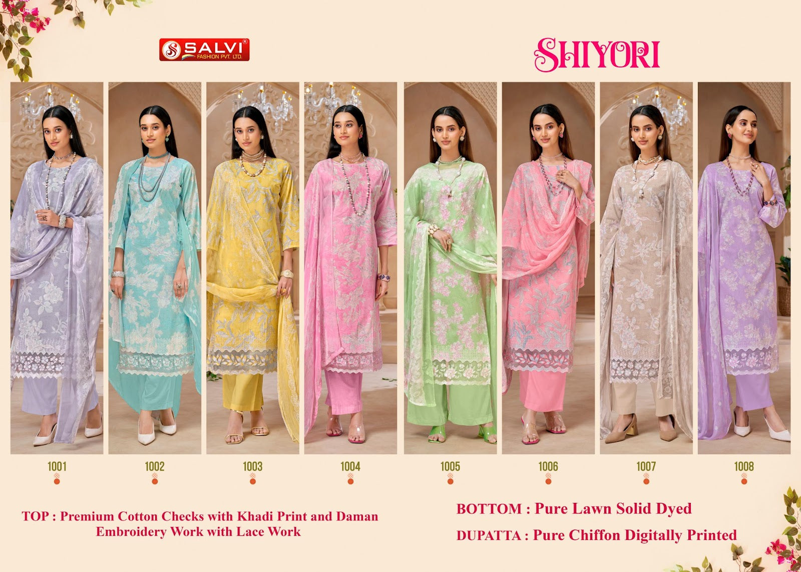 Shiyori Salvi Fashion Cotton Pant Style Suits Manufacturer Gujarat