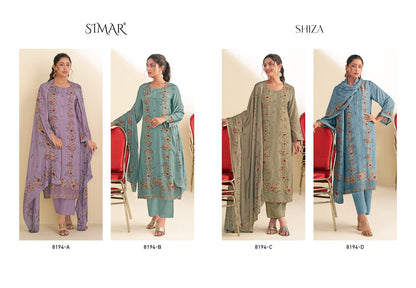 Shiza Simar Pure Viscose Pant Style Suits Exporter India