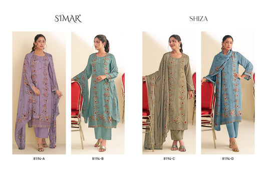 Shiza Simar Pure Viscose Pant Style Suits Exporter India