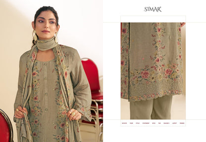 Shiza Simar Pure Viscose Pant Style Suits Exporter India