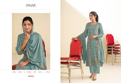 Shiza Simar Pure Viscose Pant Style Suits Exporter India