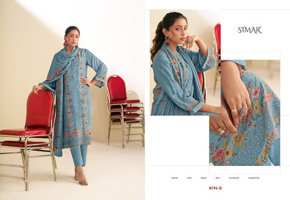 Shiza Simar Pure Viscose Pant Style Suits Exporter India