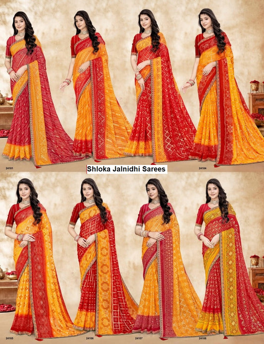 Shloka Jalnidhi Georgette Sarees Wholesaler India