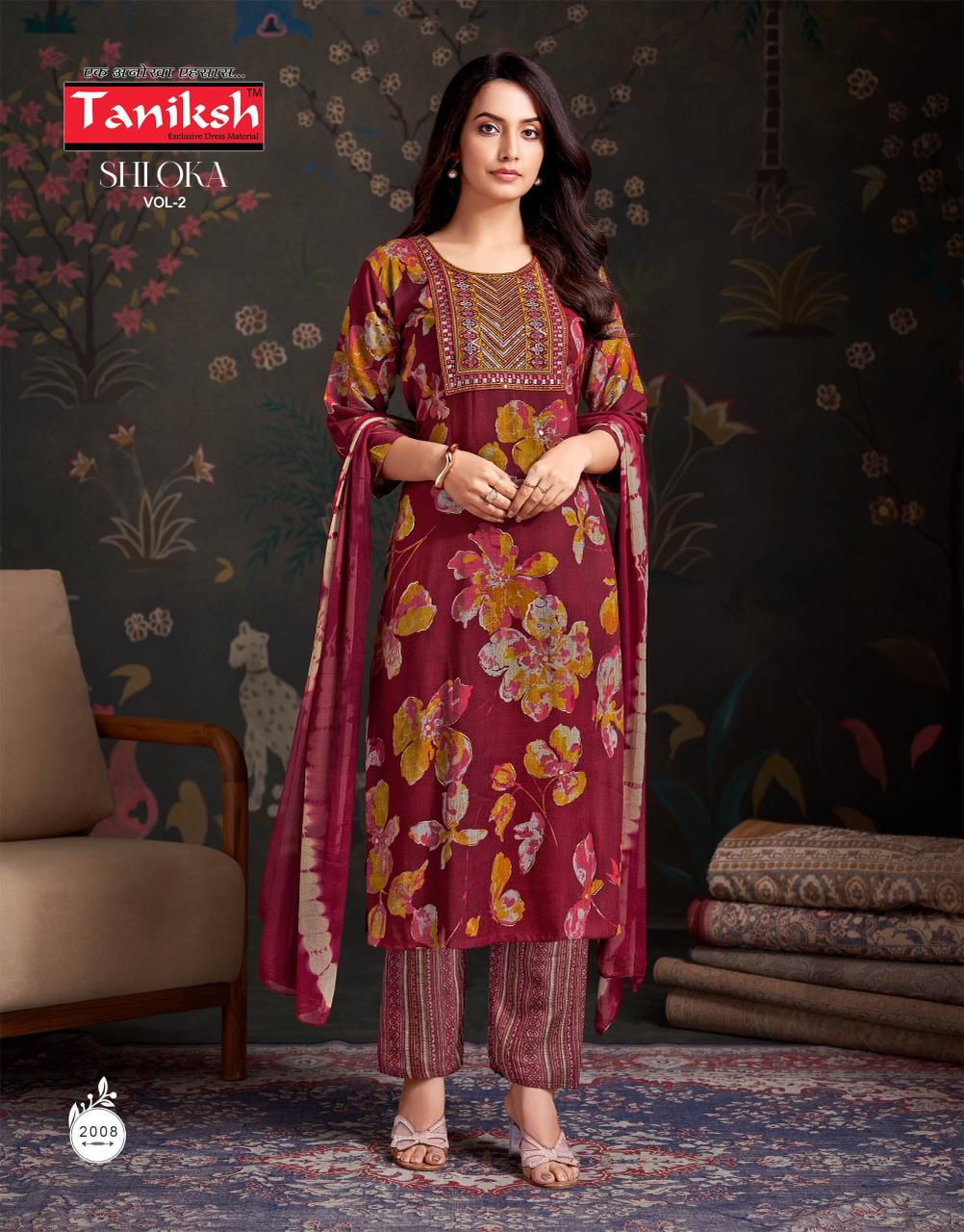 Shloka Vol 2 Taniksh Rayon Readymade Pant Style Suits Wholesale