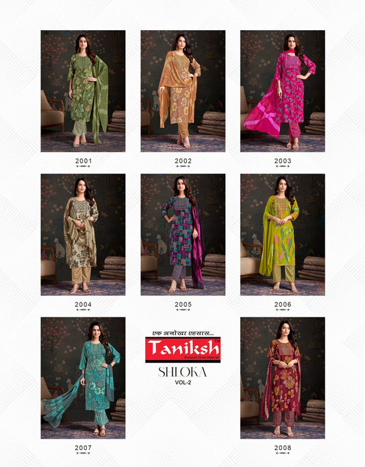 Shloka Vol 2 Taniksh Rayon Readymade Pant Style Suits Wholesale