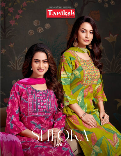 Shloka Vol 2 Taniksh Rayon Readymade Pant Style Suits Wholesale
