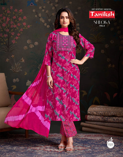 Shloka Vol 2 Taniksh Rayon Readymade Pant Style Suits Wholesale