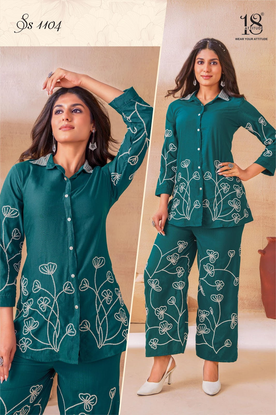 Sho Shaa Vol 11 18 Attitude Rayon Co Ord Set Wholesale Rate
