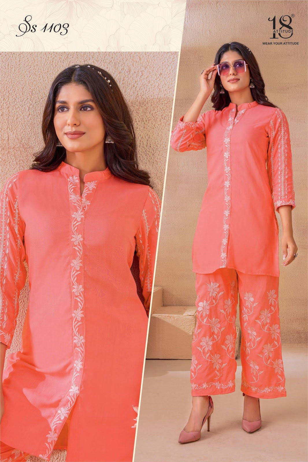 Sho Shaa Vol 11 18 Attitude Rayon Co Ord Set Wholesale Rate