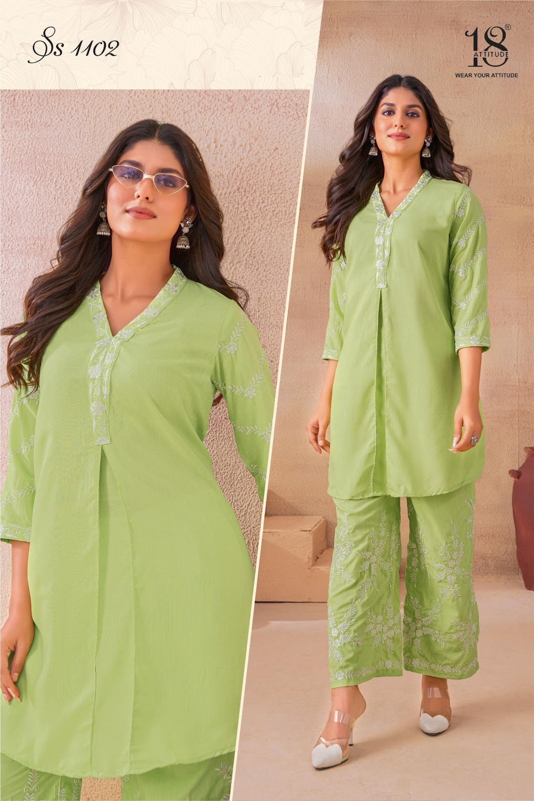 Sho Shaa Vol 11 18 Attitude Rayon Co Ord Set Wholesale Rate