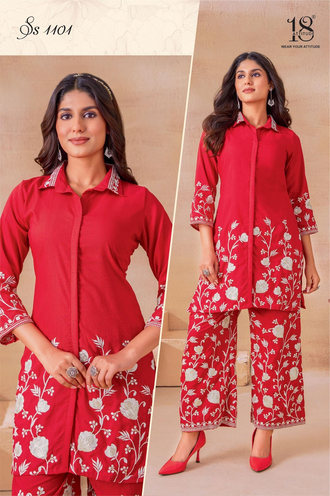 Sho Shaa Vol 11 18 Attitude Rayon Co Ord Set Wholesale Rate