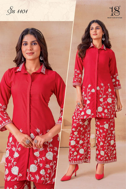 Sho Shaa Vol 11 18 Attitude Rayon Co Ord Set Wholesale Rate