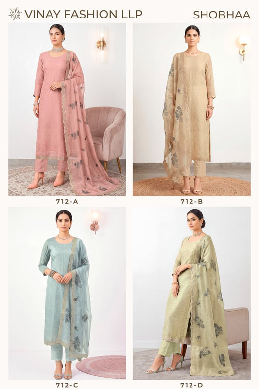 Shobhaa Kuleesh Vinay Fashion Llp Royal Crinkle Pant Style Suits Wholesale Price