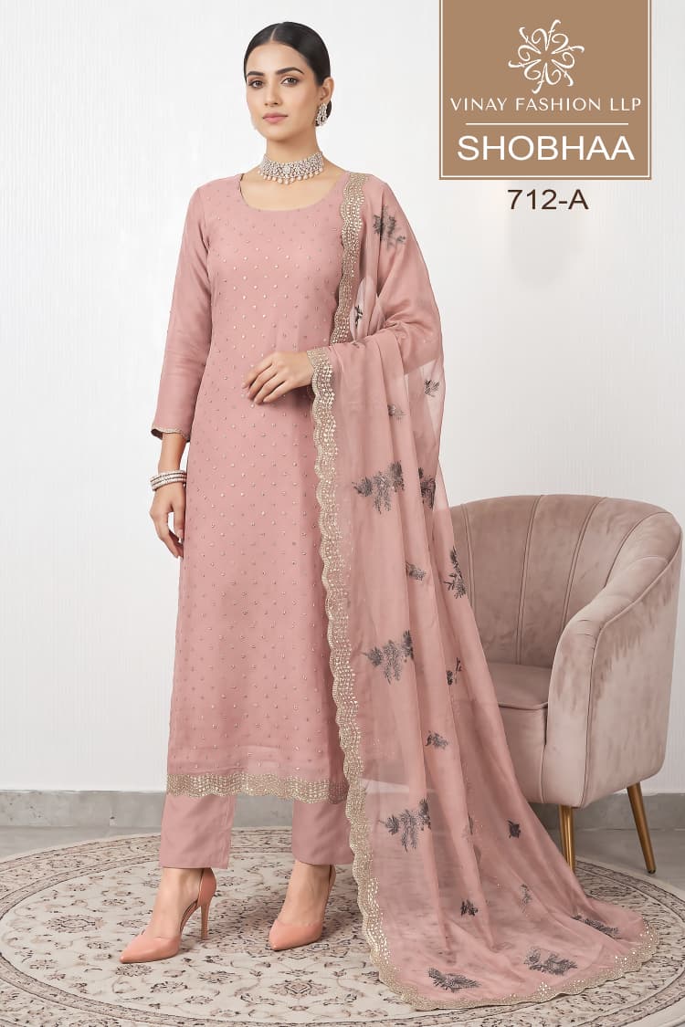 Shobhaa Kuleesh Vinay Fashion Llp Royal Crinkle Pant Style Suits Wholesale Price