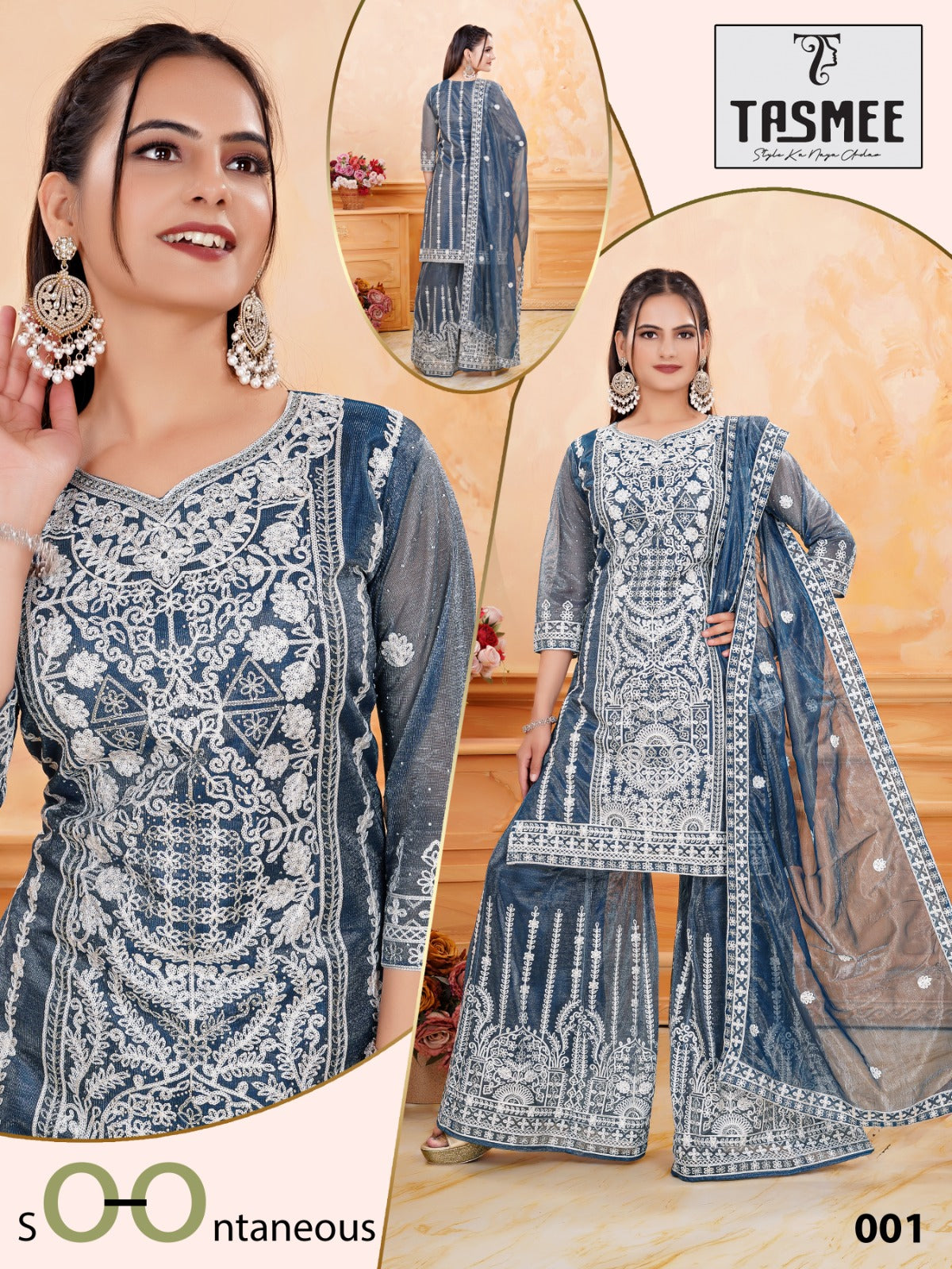 Shofia Vol 1 Tasmee Twill Readymade Plazzo Style Suits Manufacturer Ahmedabad