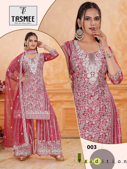 Shofia Vol 1 Tasmee Twill Readymade Plazzo Style Suits Manufacturer Ahmedabad