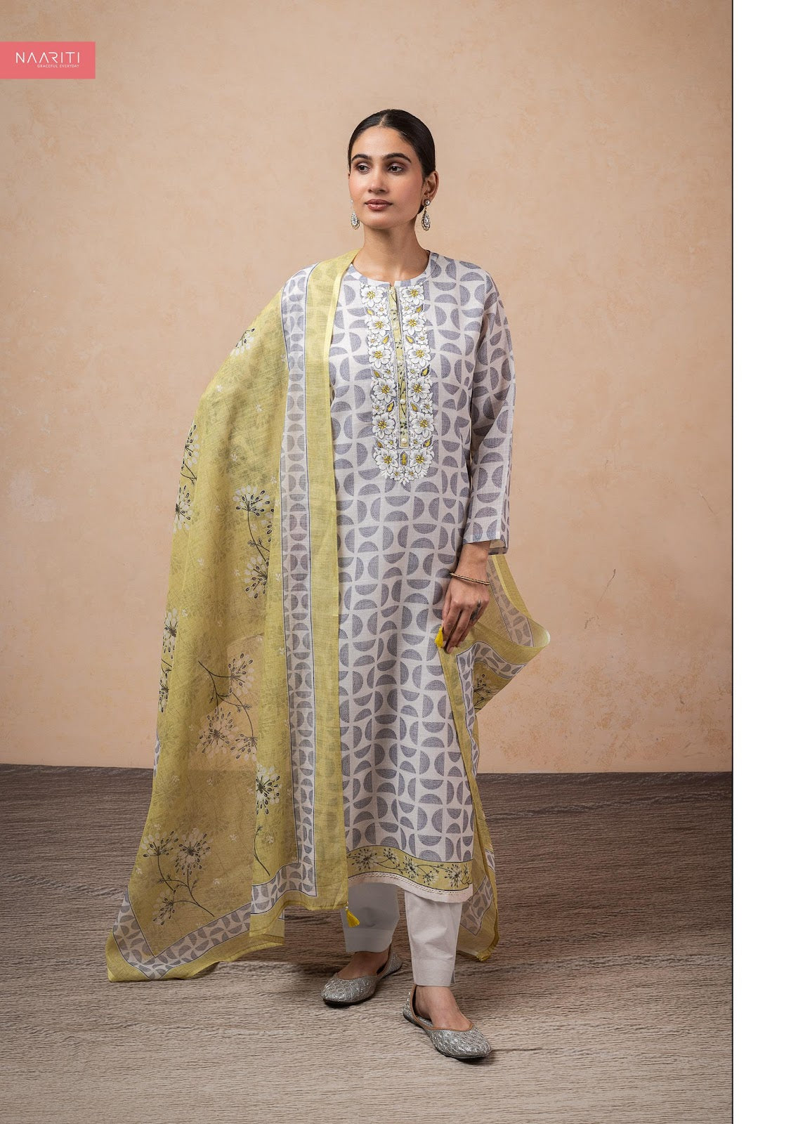 Shoka Naariti Linen Pant Style Suits Manufacturer India