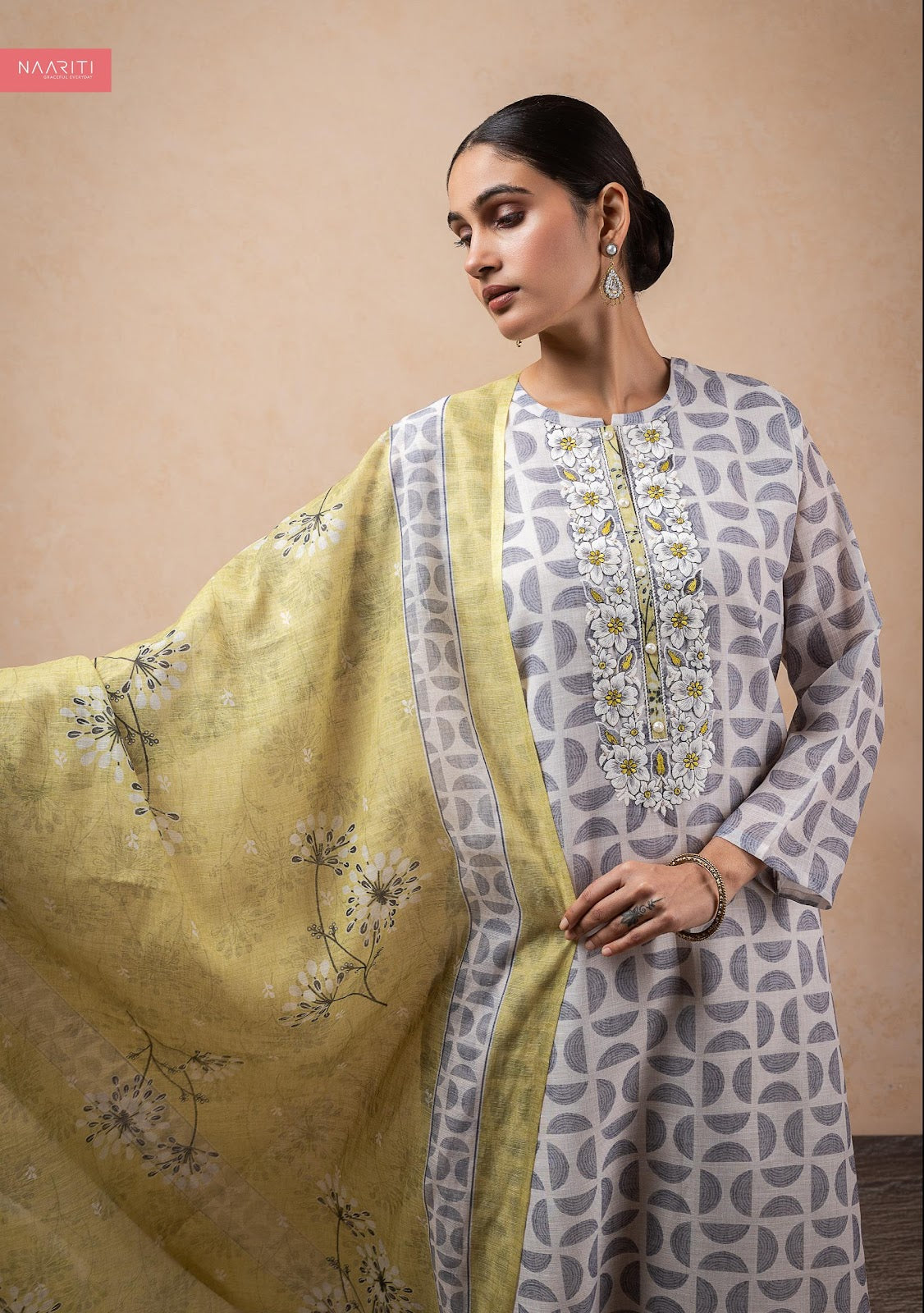 Shoka Naariti Linen Pant Style Suits Manufacturer India