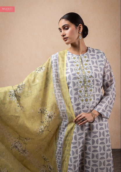 Shoka Naariti Linen Pant Style Suits Manufacturer India