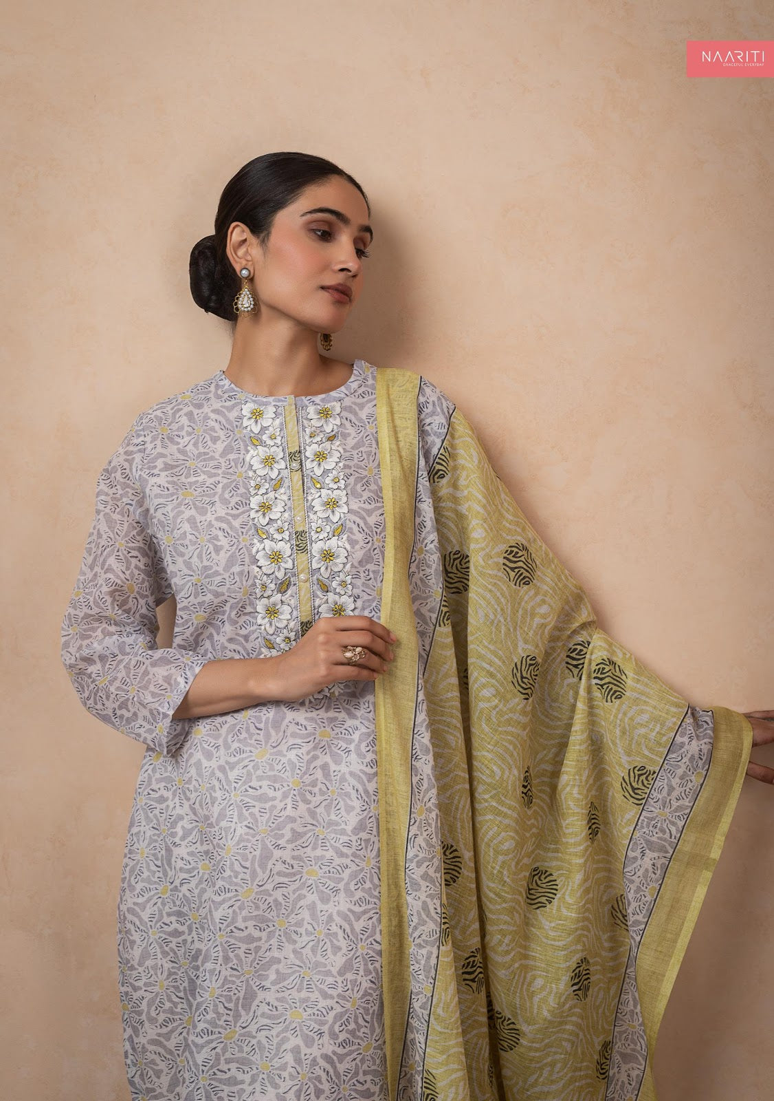 Shoka Naariti Linen Pant Style Suits Manufacturer India