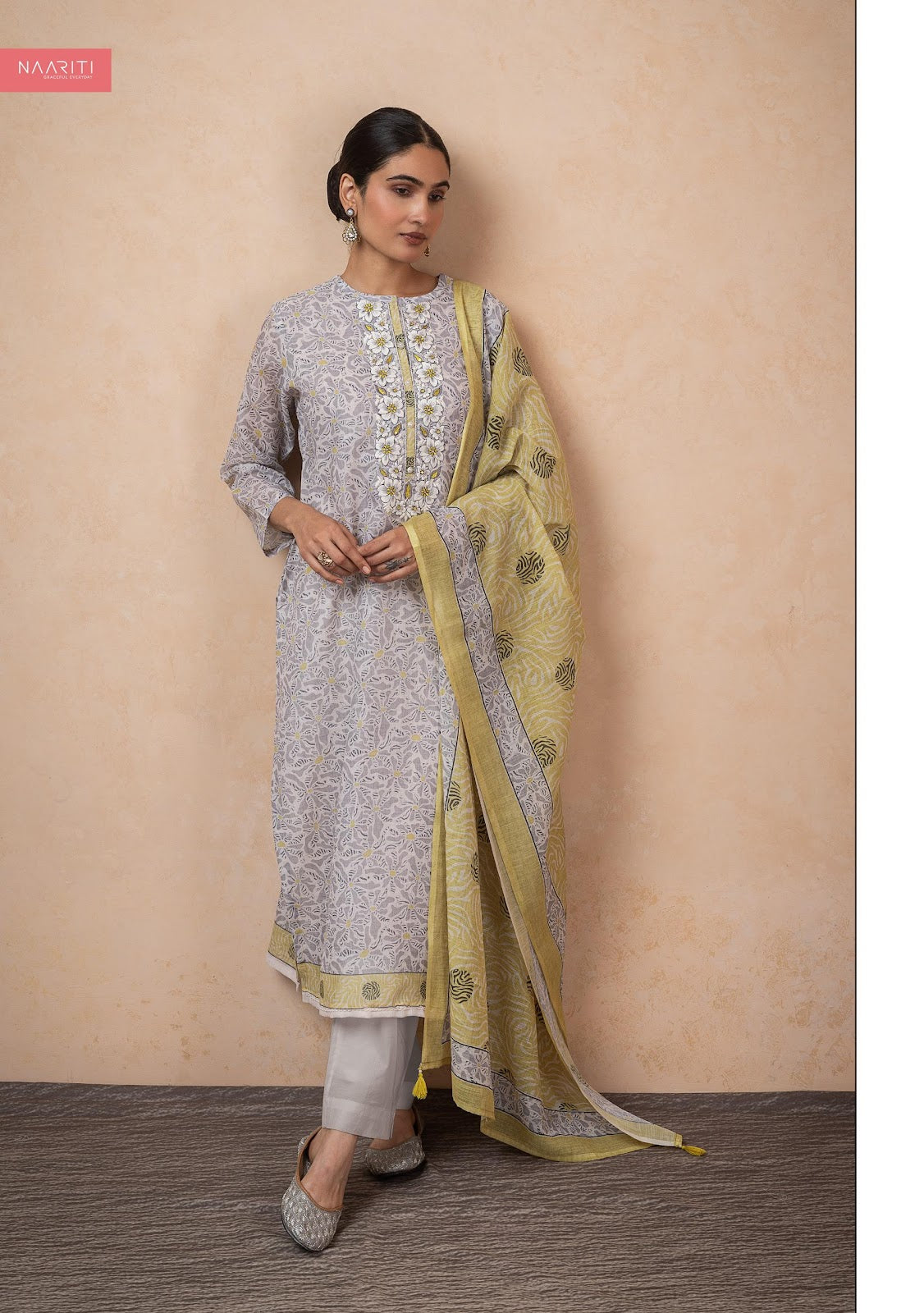 Shoka Naariti Linen Pant Style Suits Manufacturer India