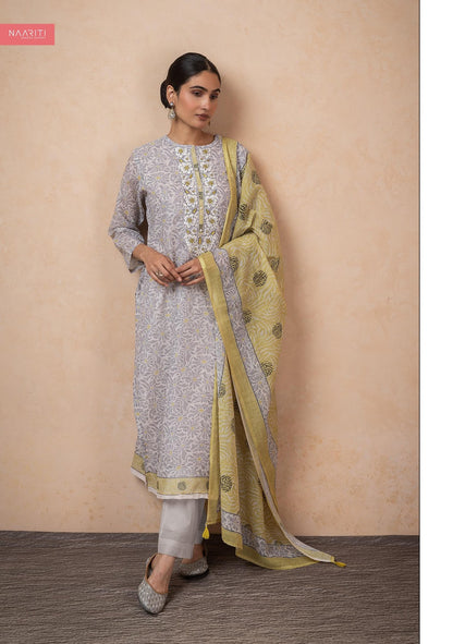 Shoka Naariti Linen Pant Style Suits Manufacturer India