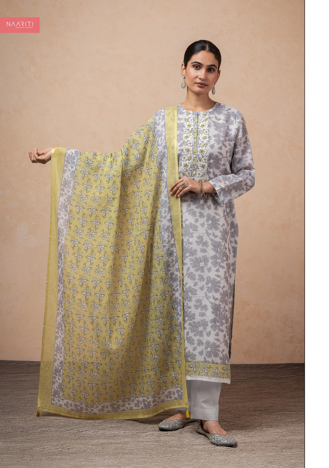 Shoka Naariti Linen Pant Style Suits Manufacturer India
