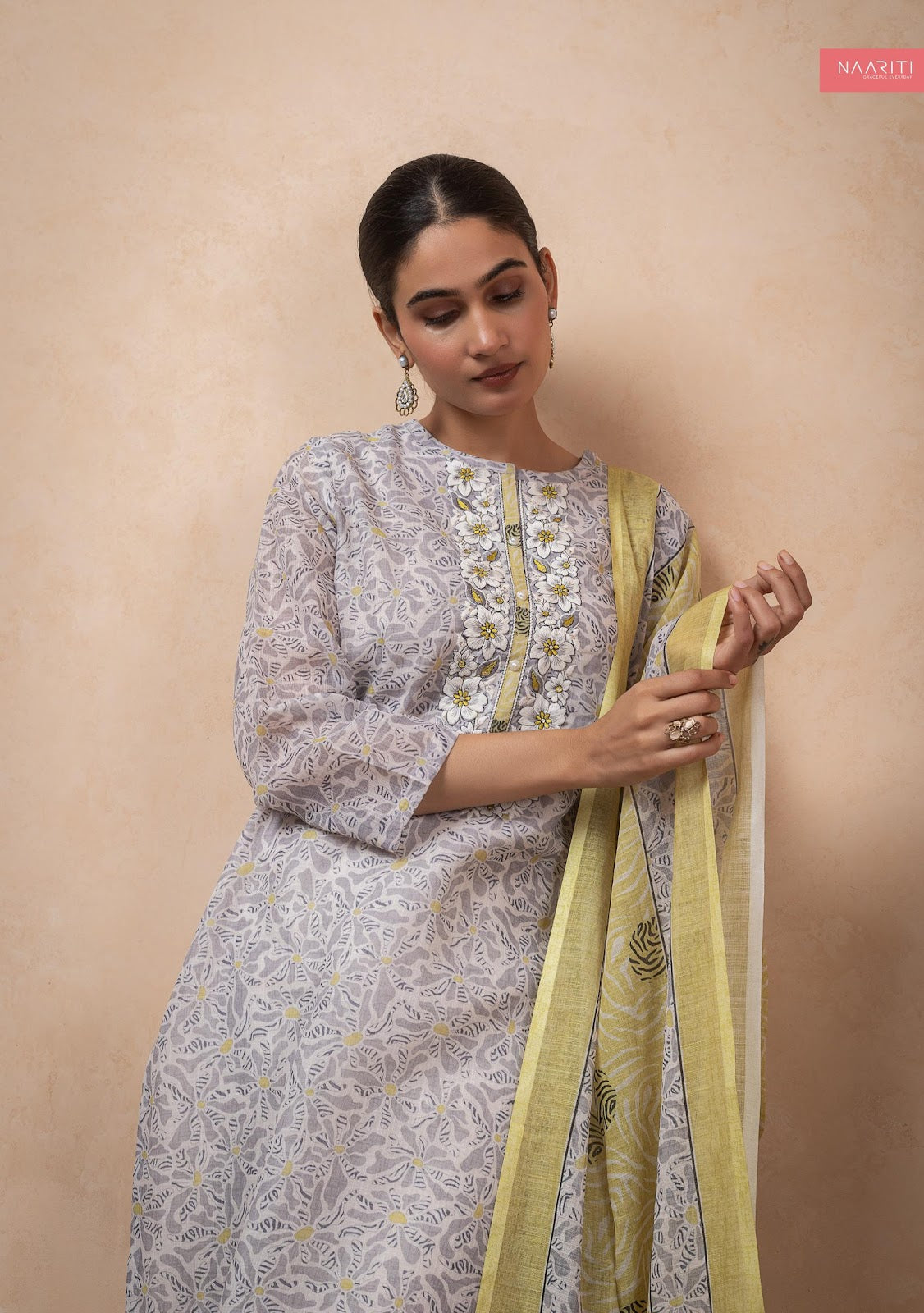 Shoka Naariti Linen Pant Style Suits Manufacturer India