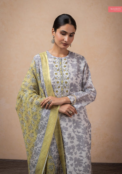 Shoka Naariti Linen Pant Style Suits Manufacturer India