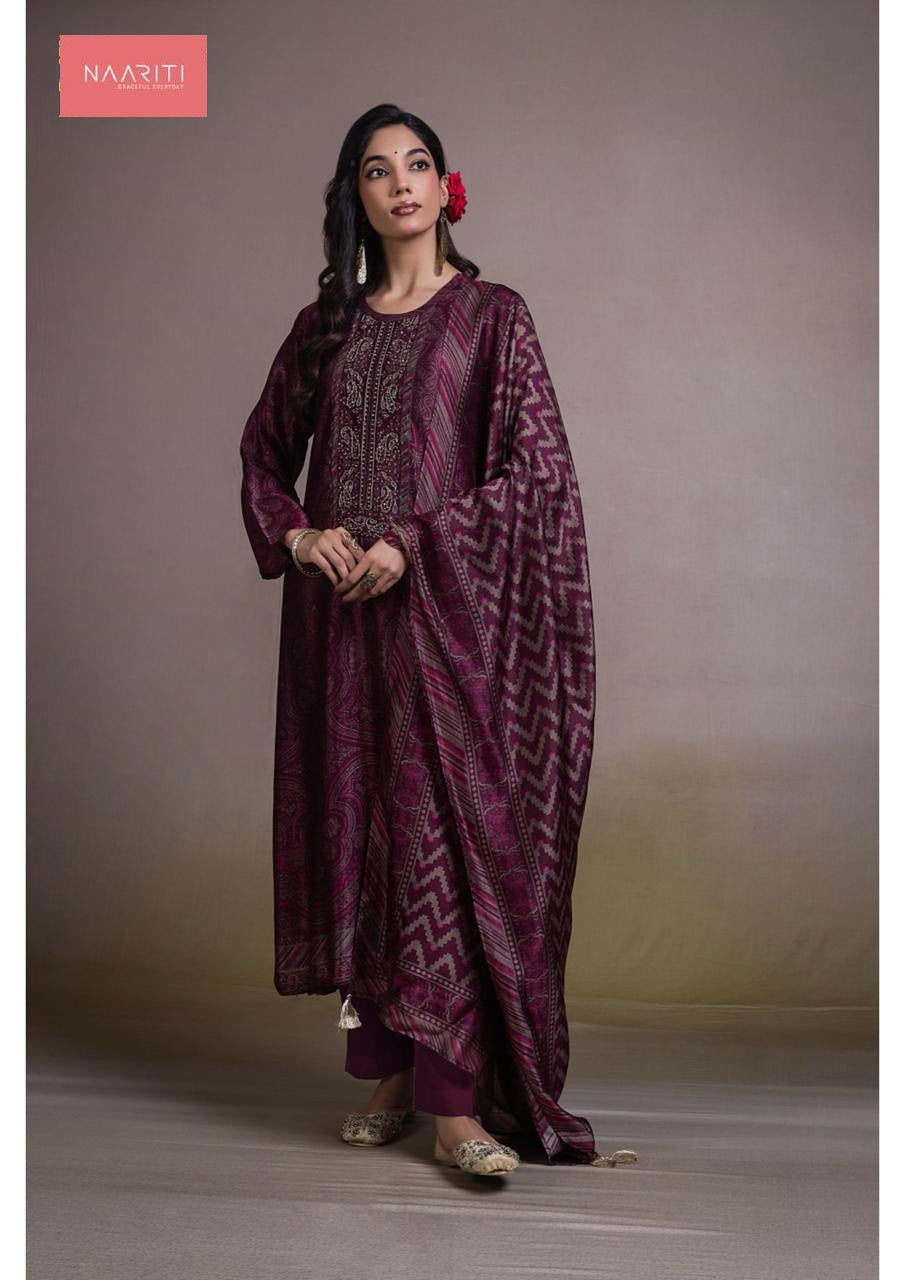 Shonima Naariti Pure Silk Pant Style Suits Wholesaler Ahmedabad