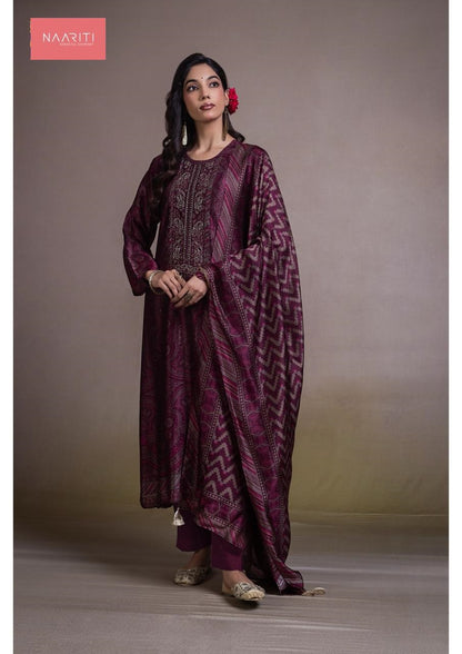 Shonima Naariti Pure Silk Pant Style Suits Wholesaler Ahmedabad