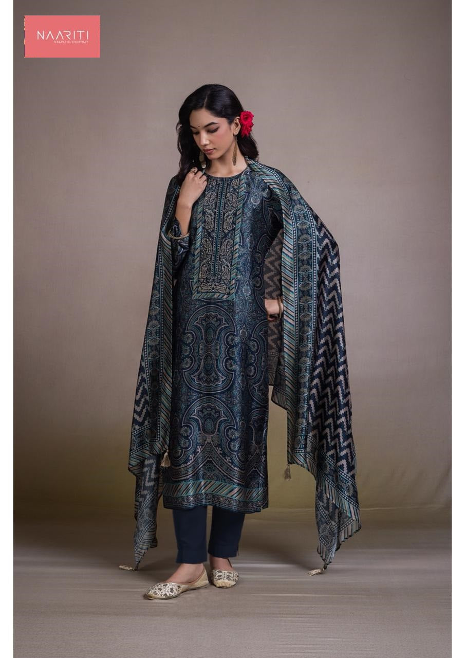Shonima Naariti Pure Silk Pant Style Suits Wholesaler Ahmedabad