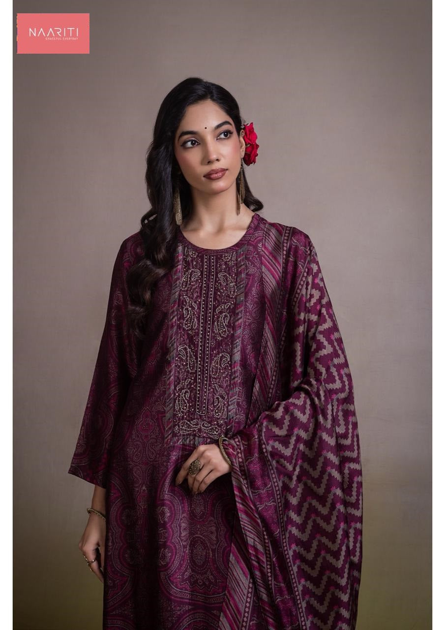 Shonima Naariti Pure Silk Pant Style Suits Wholesaler Ahmedabad