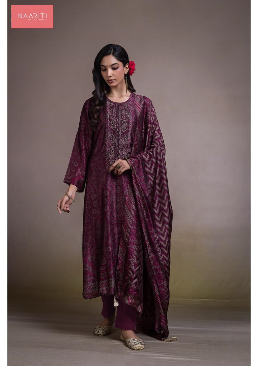 Shonima Naariti Pure Silk Pant Style Suits Wholesaler Ahmedabad