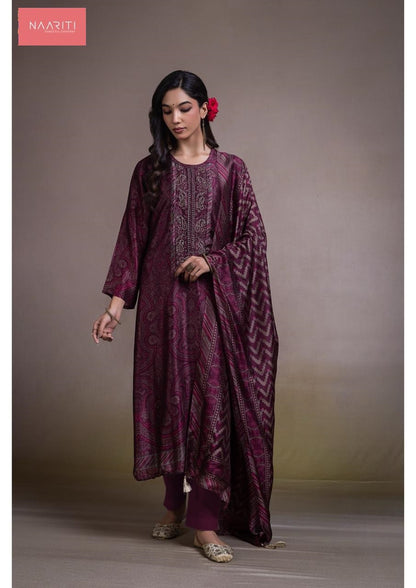 Shonima Naariti Pure Silk Pant Style Suits Wholesaler Ahmedabad