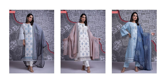 Shoolin Naariti Organic Pant Style Suits Wholesale Rate