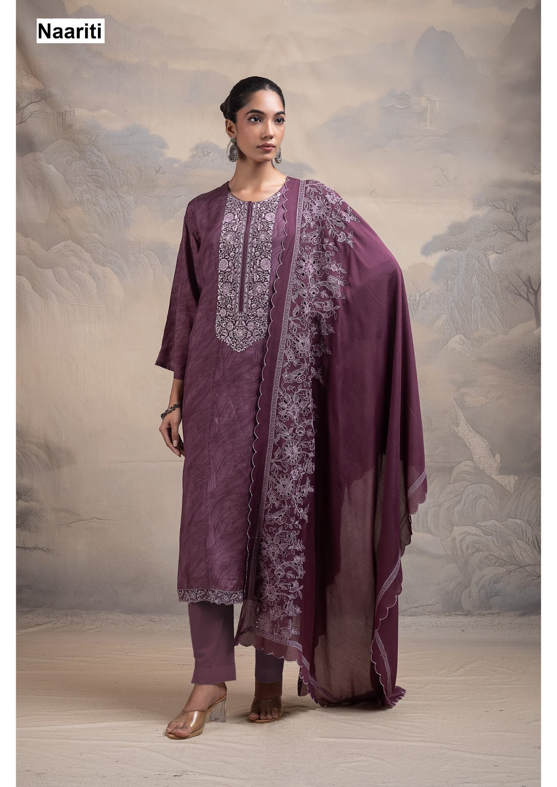 Shora Naariti Muslin Pant Style Suits Wholesale Price