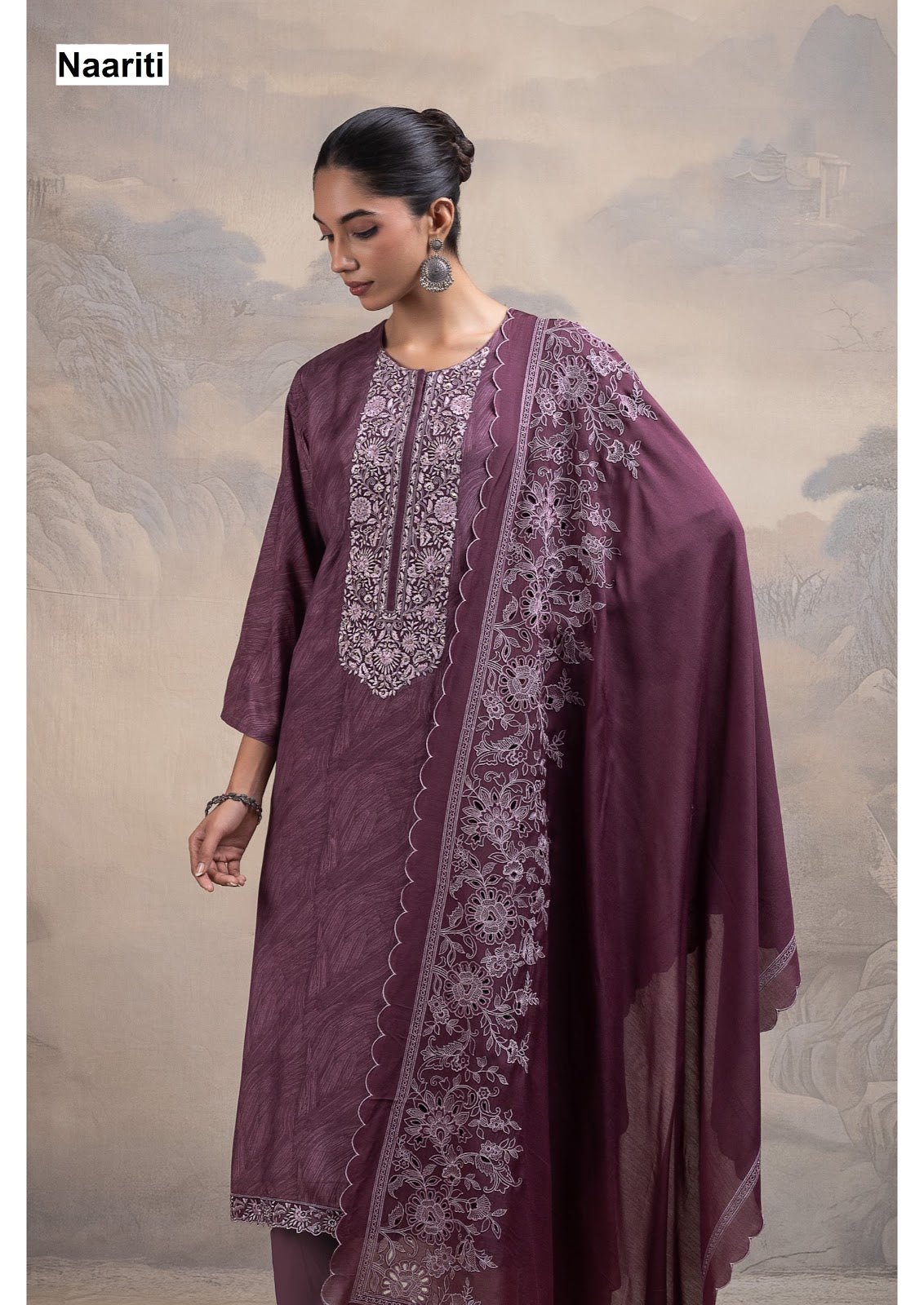 Shora Naariti Muslin Pant Style Suits Wholesale Price