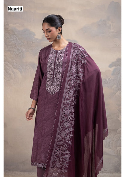 Shora Naariti Muslin Pant Style Suits Wholesale Price