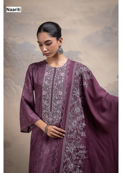 Shora Naariti Muslin Pant Style Suits Wholesale Price