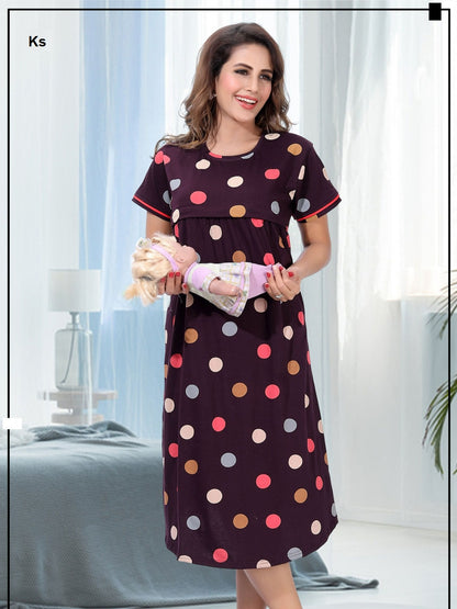 Short 2807 Ks Hosiery Sinker Feeding Night Gown Exporter India